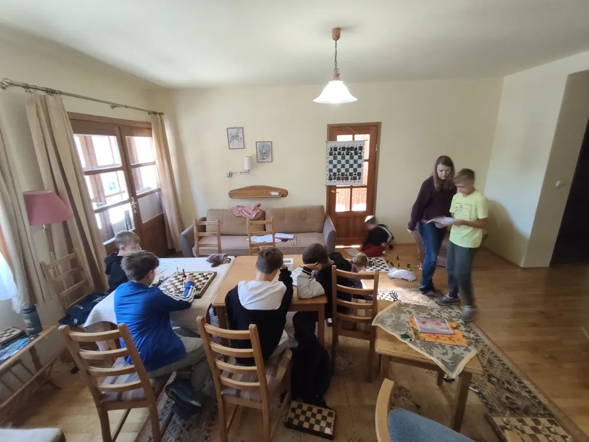Partie treningowe w pensjonacie, I sesja Akademii w Polanicy-Zdroju
