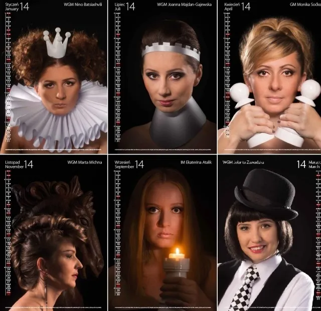 Najlepsze Szachistki w Kalendarzu Polonii