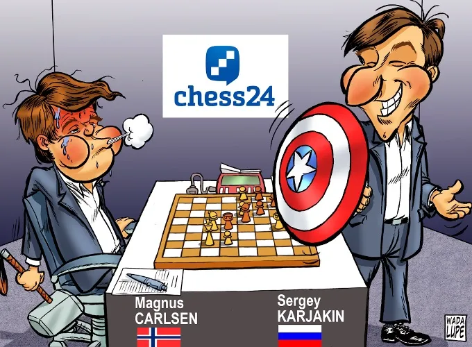 V partia - Wyrównana walka