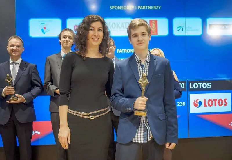 Szymon Gumularz ze złotem MP oraz Hetmanem za fair play