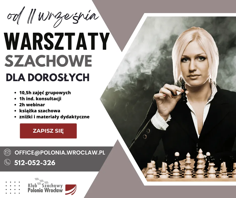 We wrześniu startują zajęcia szachowe dla dorosłych