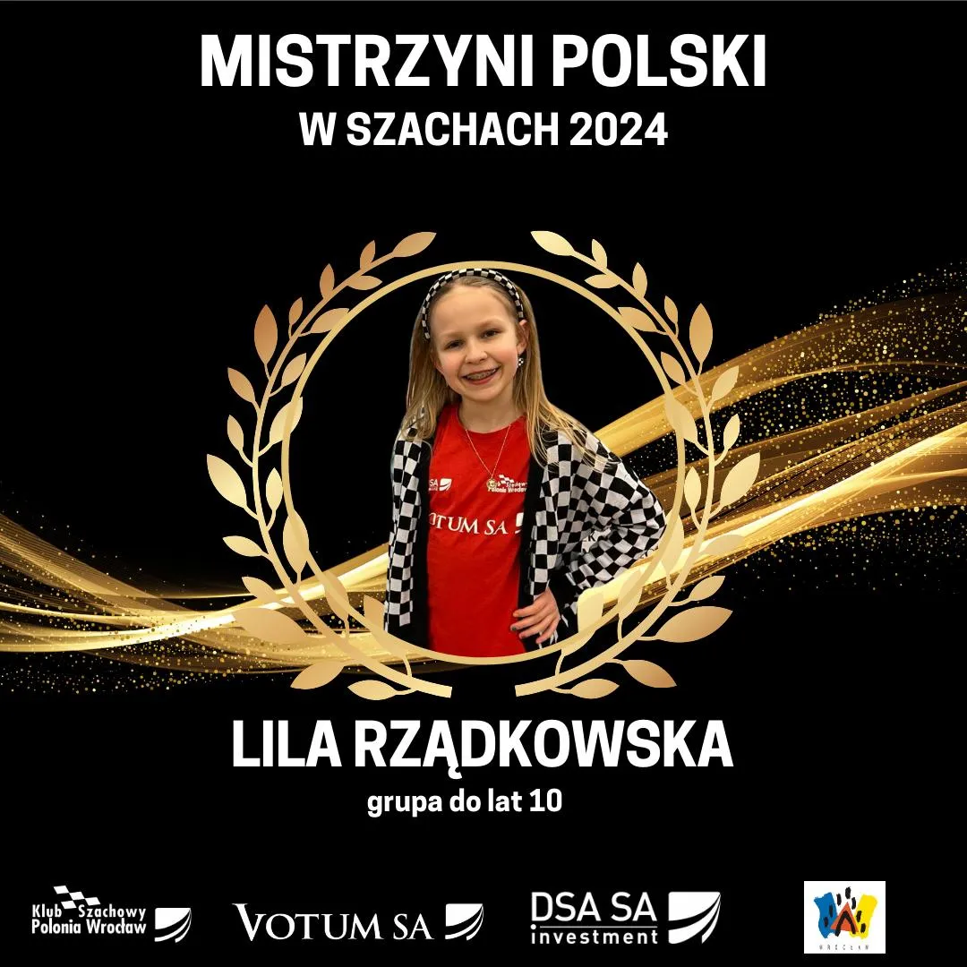 LILA RZĄDKOWSKA MISTRZYNIĄ POLSKI