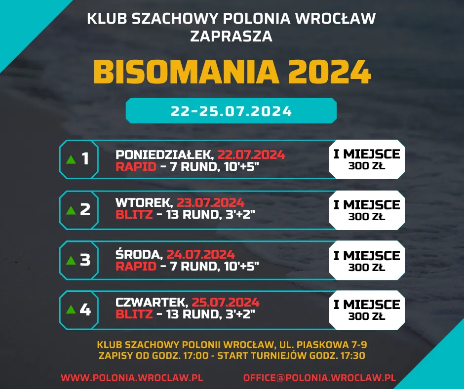 BISOMANIA 2024 - SERIA TURNIEJÓW