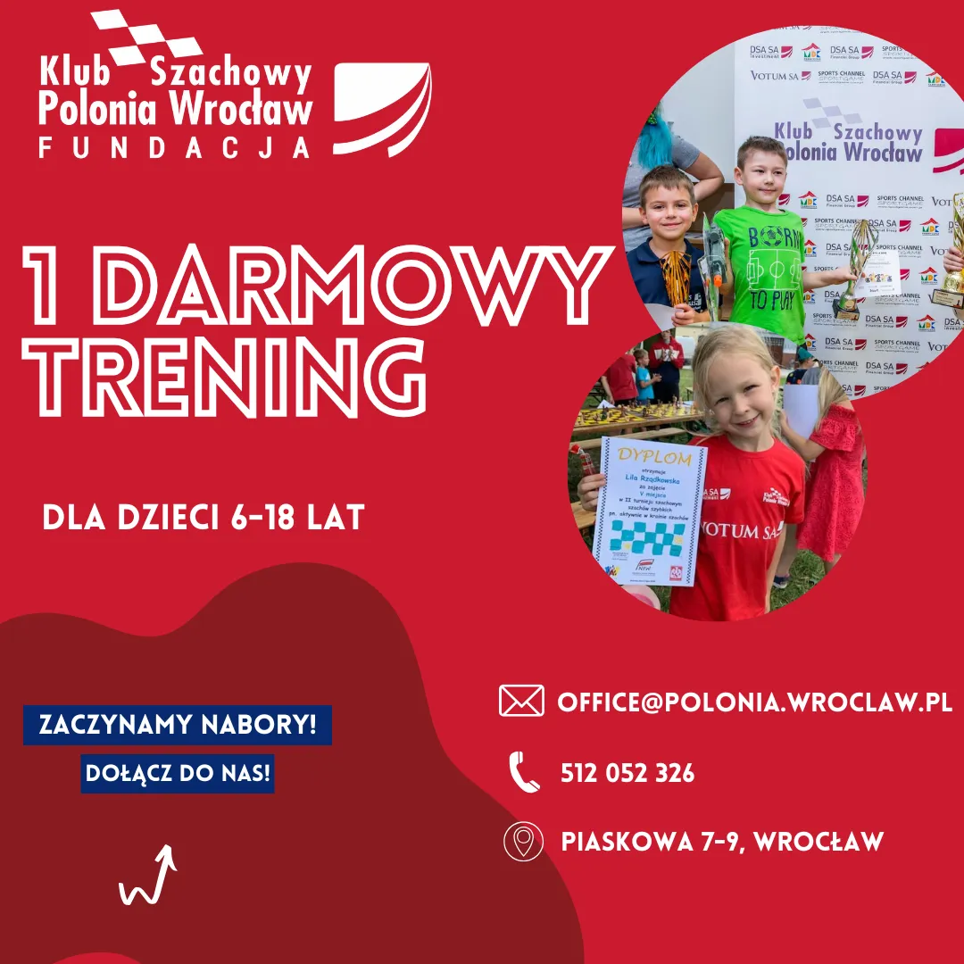 ZAJĘCIA SZACHOWE dla dzieci!