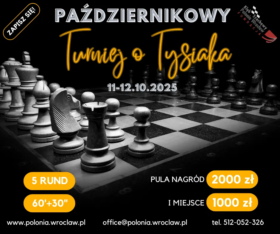 PAŹDZIERNIKOWY Turniej o TYSIAKA