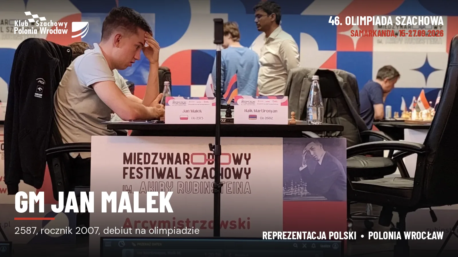 GM Jan Malek, 46. Olimpiada Szachowa, Samarkanda 2026