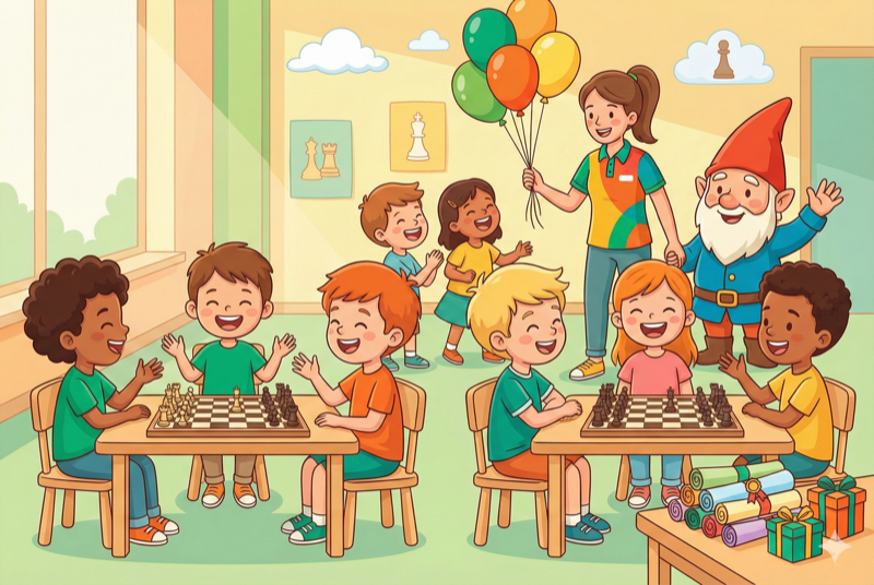 Przyjazny turniej szachowy dla dzieci